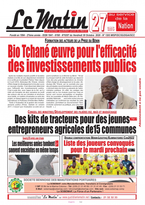 Abdoulaye Bio Tchané porte le leadership du Bénin à l'international 