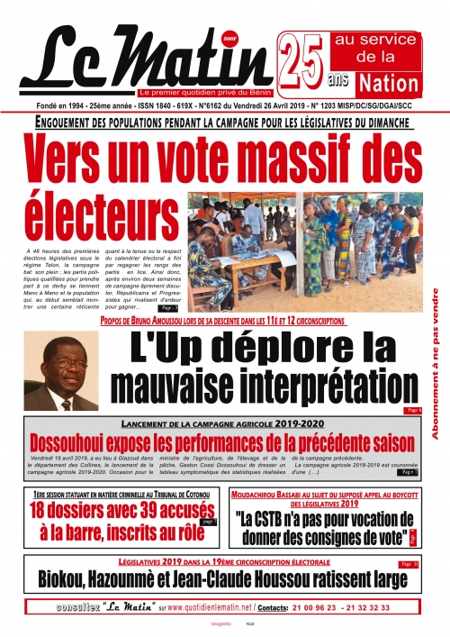 Vers un vote massif des électeurs