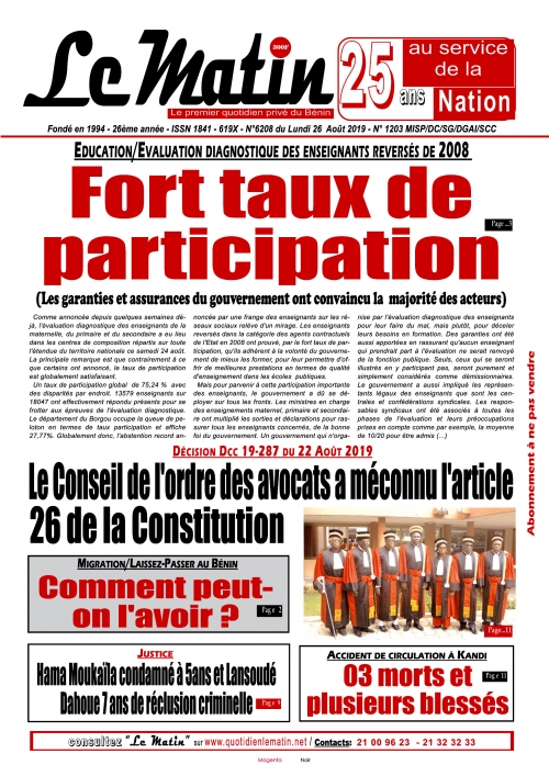 Fort taux de participation