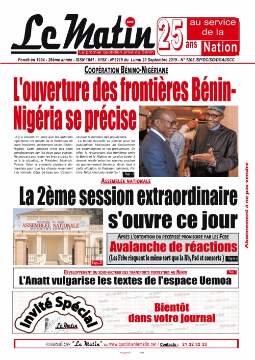 L’ouverture des frontières Bénin-Nigéria se précise 