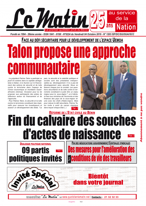 Talon propose une approche communautaire