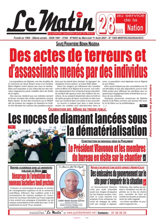 Savè/ frontière Bénin Nigéria; Des actes de terreurs et d'assassinat menés par des individus