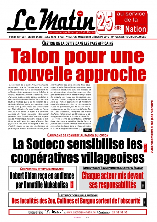 Talon pour une nouvelle approche