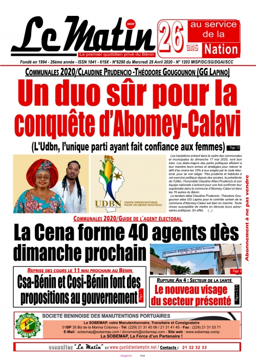 Un duo sûr pour la conquête d'Abomey-Calavi