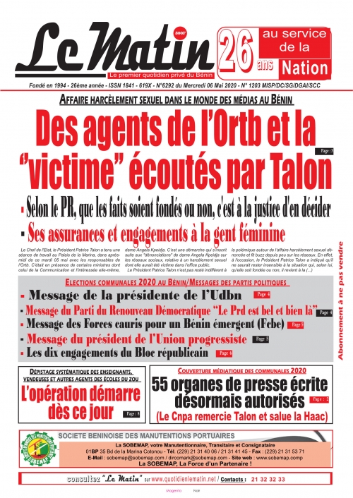 Des agents de l'Ortb et la ''victime'' écoutés par Talon