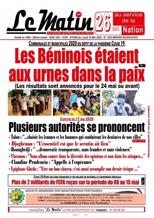 Les Béninois étaient aux urnes dans la paix