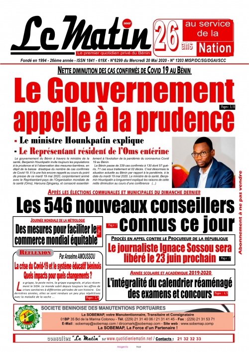 Le gouvernement appelle à la prudence