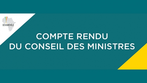 Conseil des ministres du mercredi 10 Juin 2020