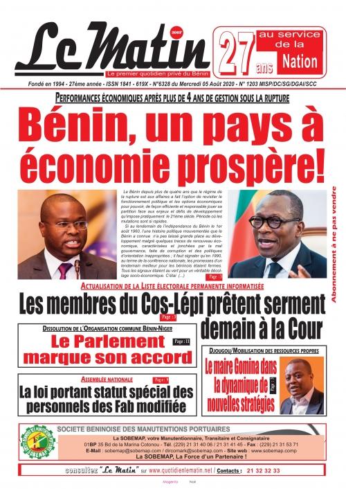 Bénin, un pays à économie prospère