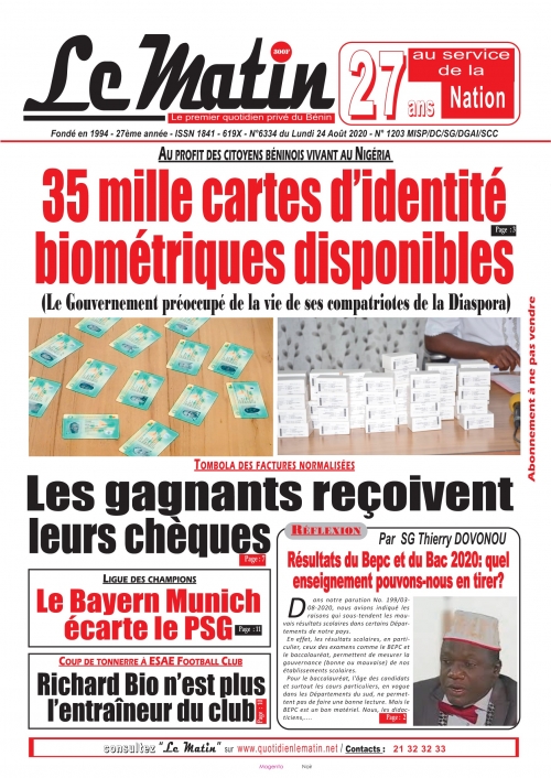 35 mille carte d'identité biométriques disponibles