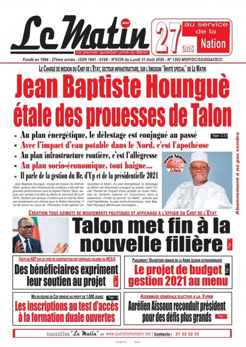 Jean Baptiste Hounguè étale des prouesses de Talon