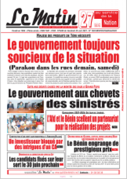       Hausse des produits de 1ère nécessité        Le gouvernement toujours soucieux de la situation        (Parakou dans les rues demain, samedi)